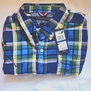 Tommy Hilfiger Basil Yarn-Dyed Plaid Shirt